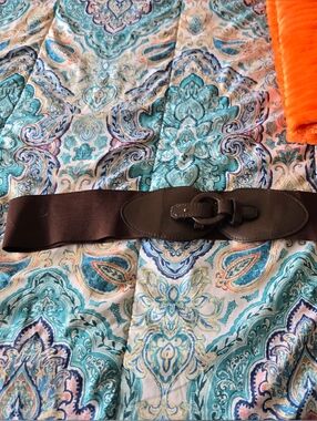 Wide Elastic Waist Belt